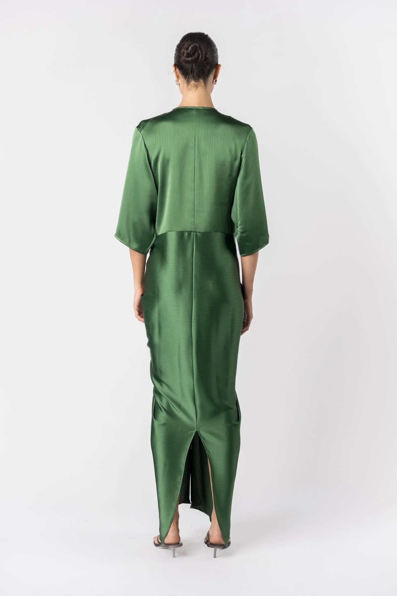 ALEX KIMONO SLEEVE MAXI - MATILDA GREEN - Image 5
