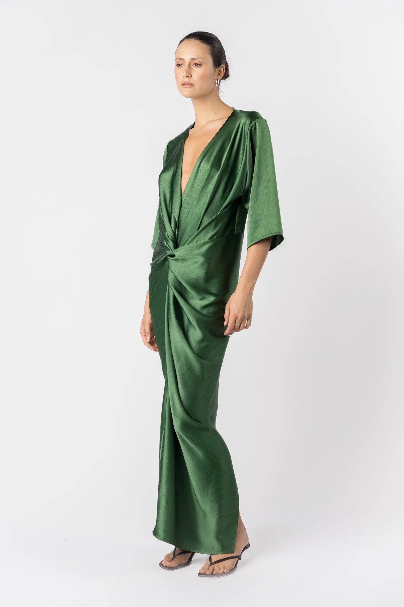 ALEX KIMONO SLEEVE MAXI - MATILDA GREEN - Image 7