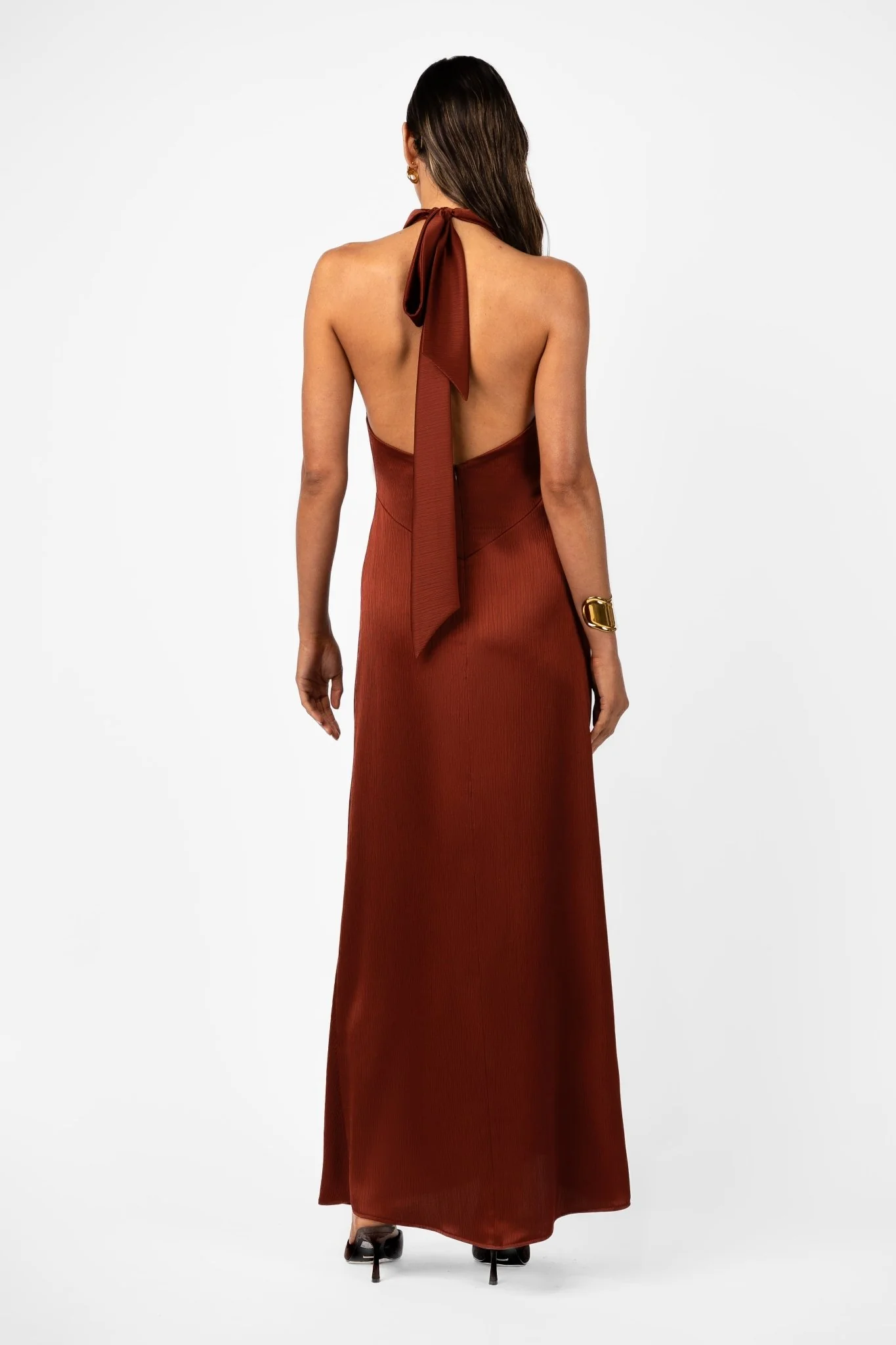 CAIRA GOWN – TERRA ROSA SATIN - Image 4