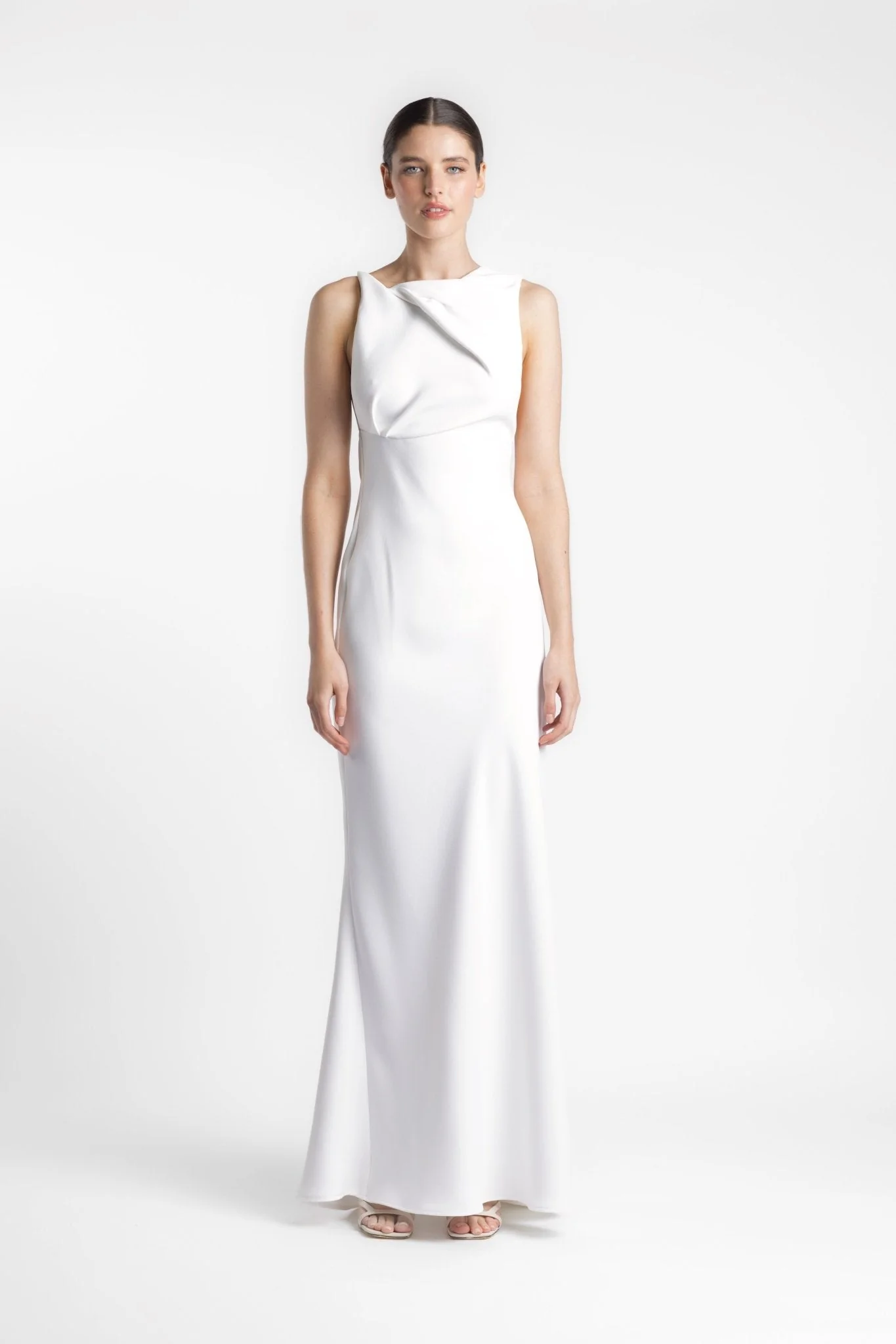 DAKOTA GOWN - IVORY CREPE - Image 10