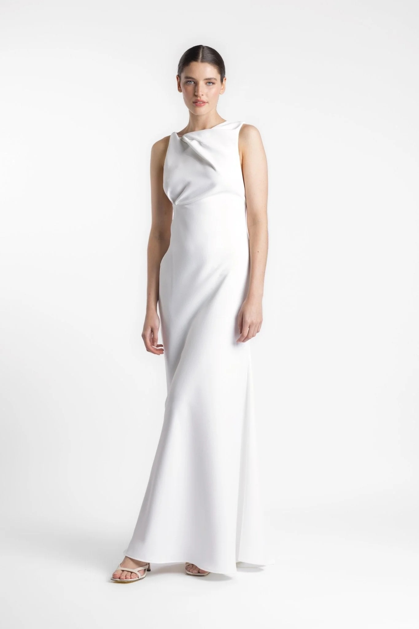 DAKOTA GOWN - IVORY CREPE - Image 11