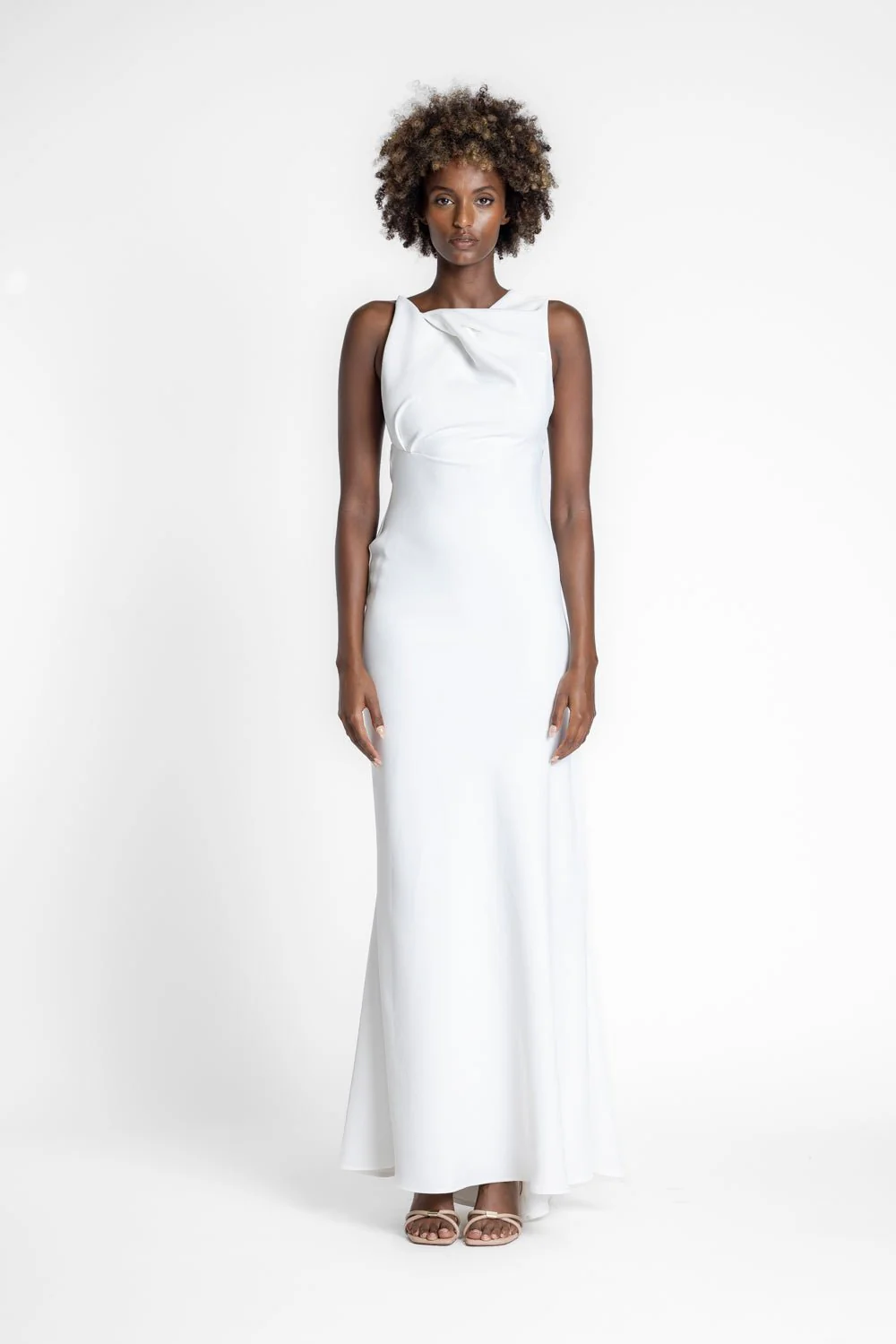 DAKOTA GOWN - IVORY CREPE - Image 15