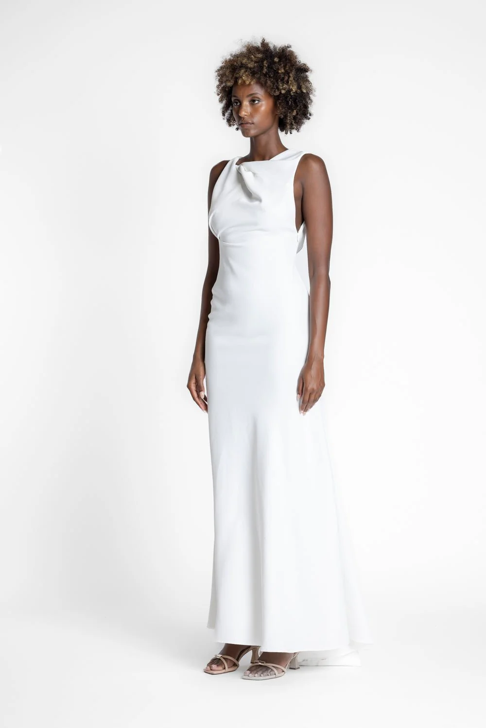 DAKOTA GOWN - IVORY CREPE - Image 16