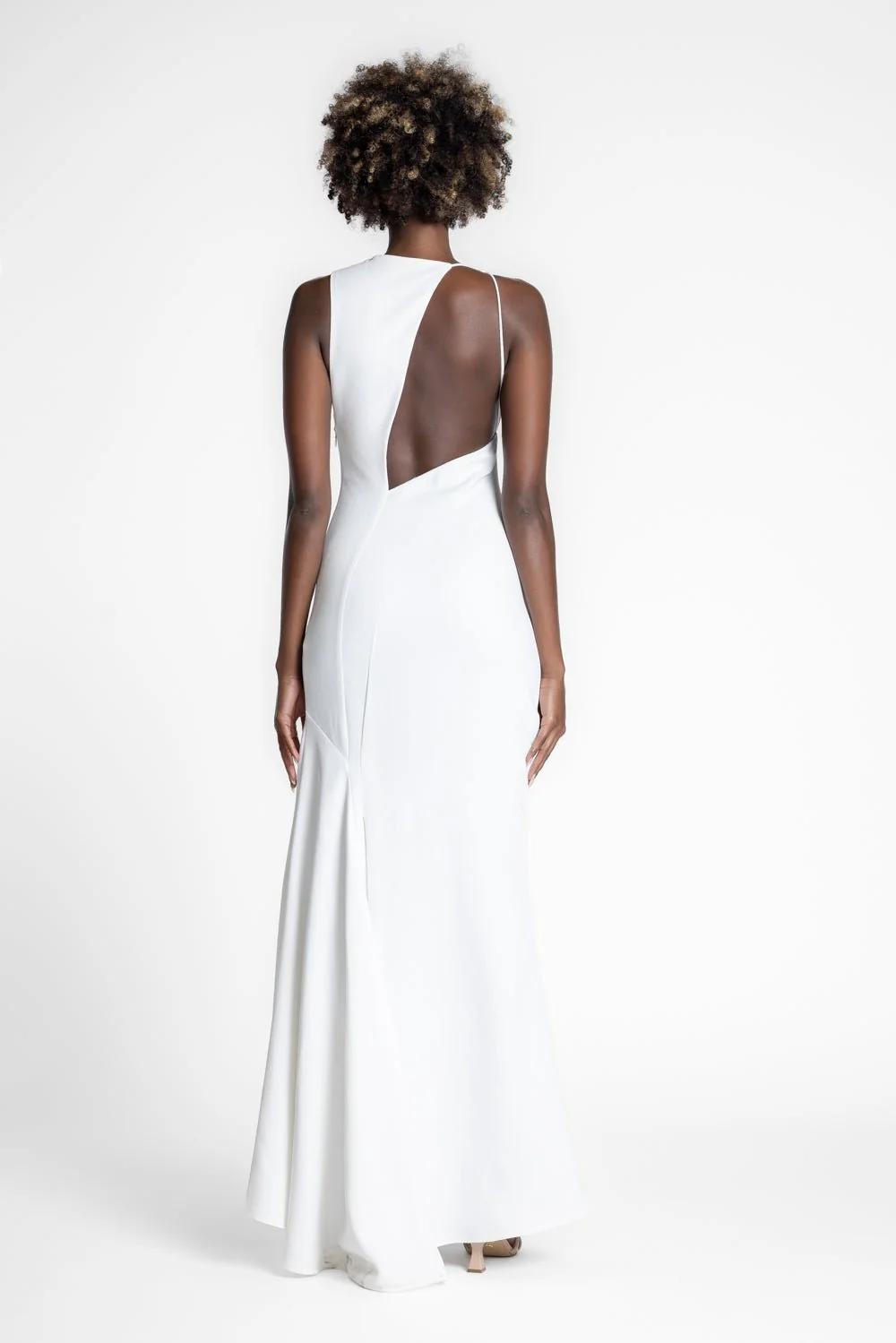 DAKOTA GOWN - IVORY CREPE - Image 17