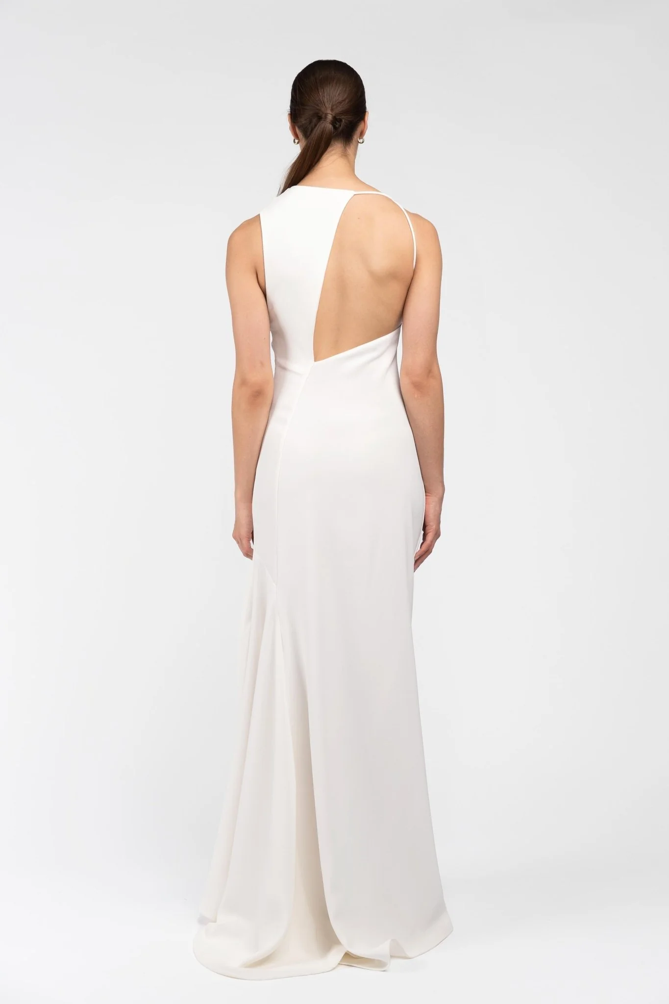 DAKOTA GOWN - IVORY CREPE - Image 4