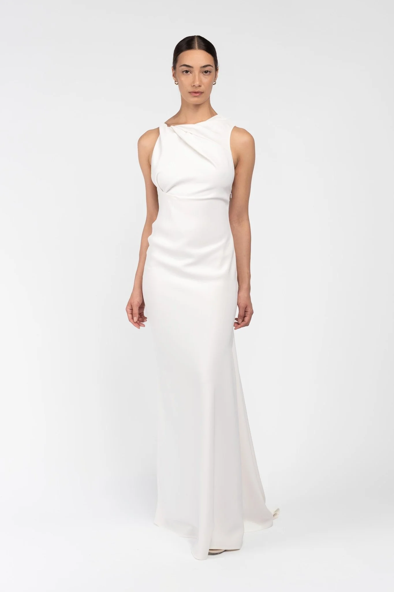 DAKOTA GOWN - IVORY CREPE - Image 9