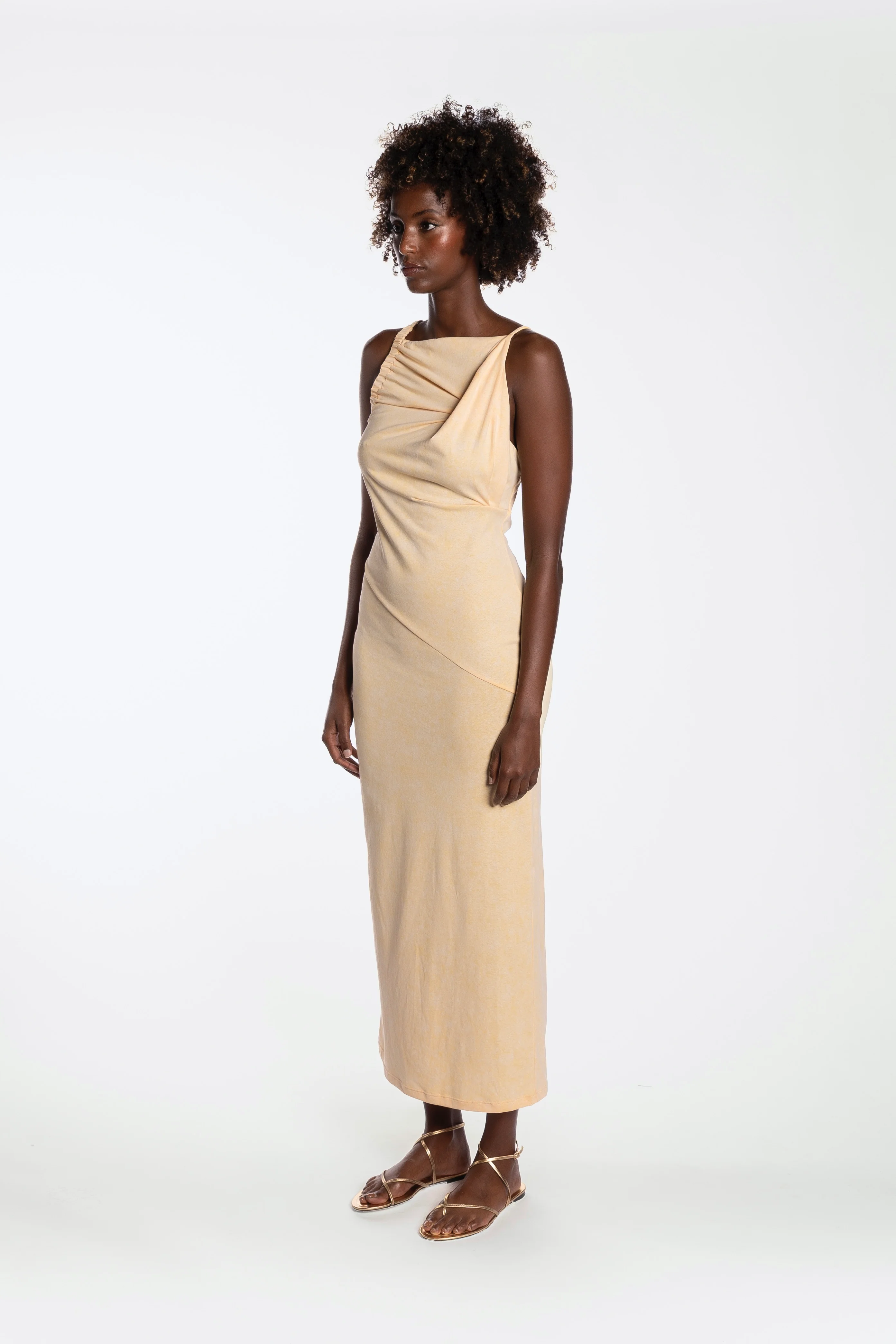 ELARA JERSEY DRESS - DESERT SAND - Image 12