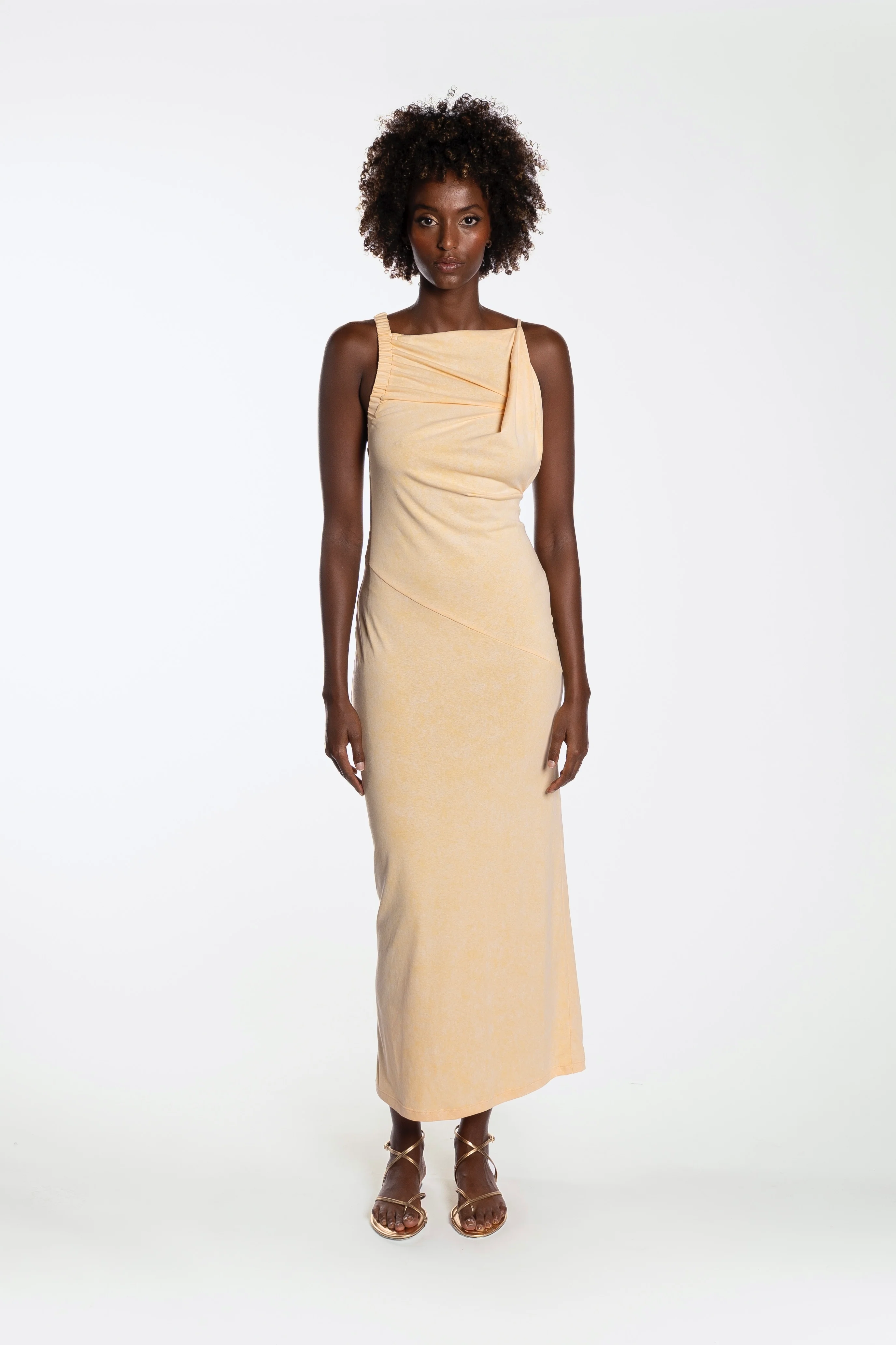 ELARA JERSEY DRESS - DESERT SAND - Image 8