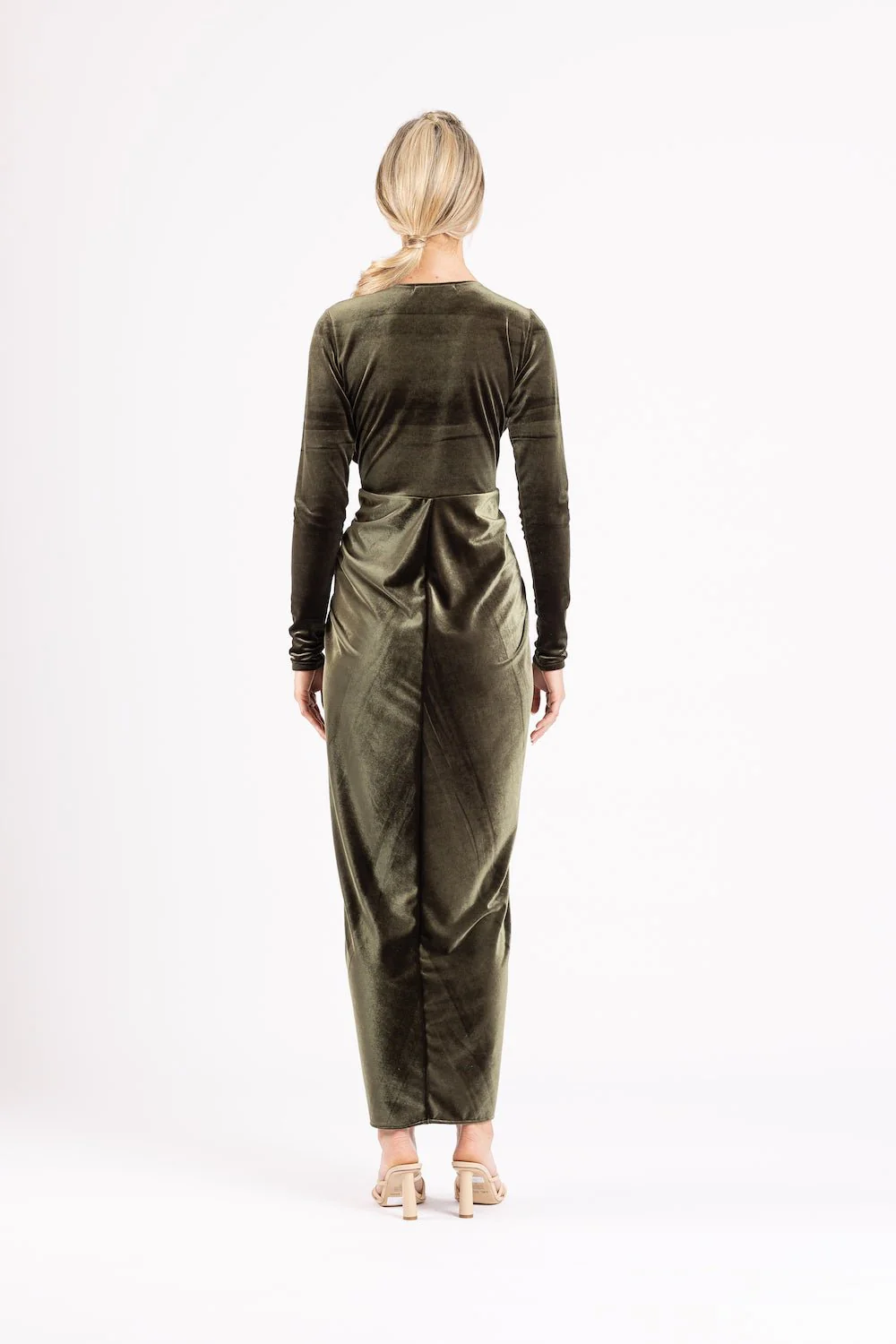 GAEA MAXI IN BRACKEN VELOUR - Image 3