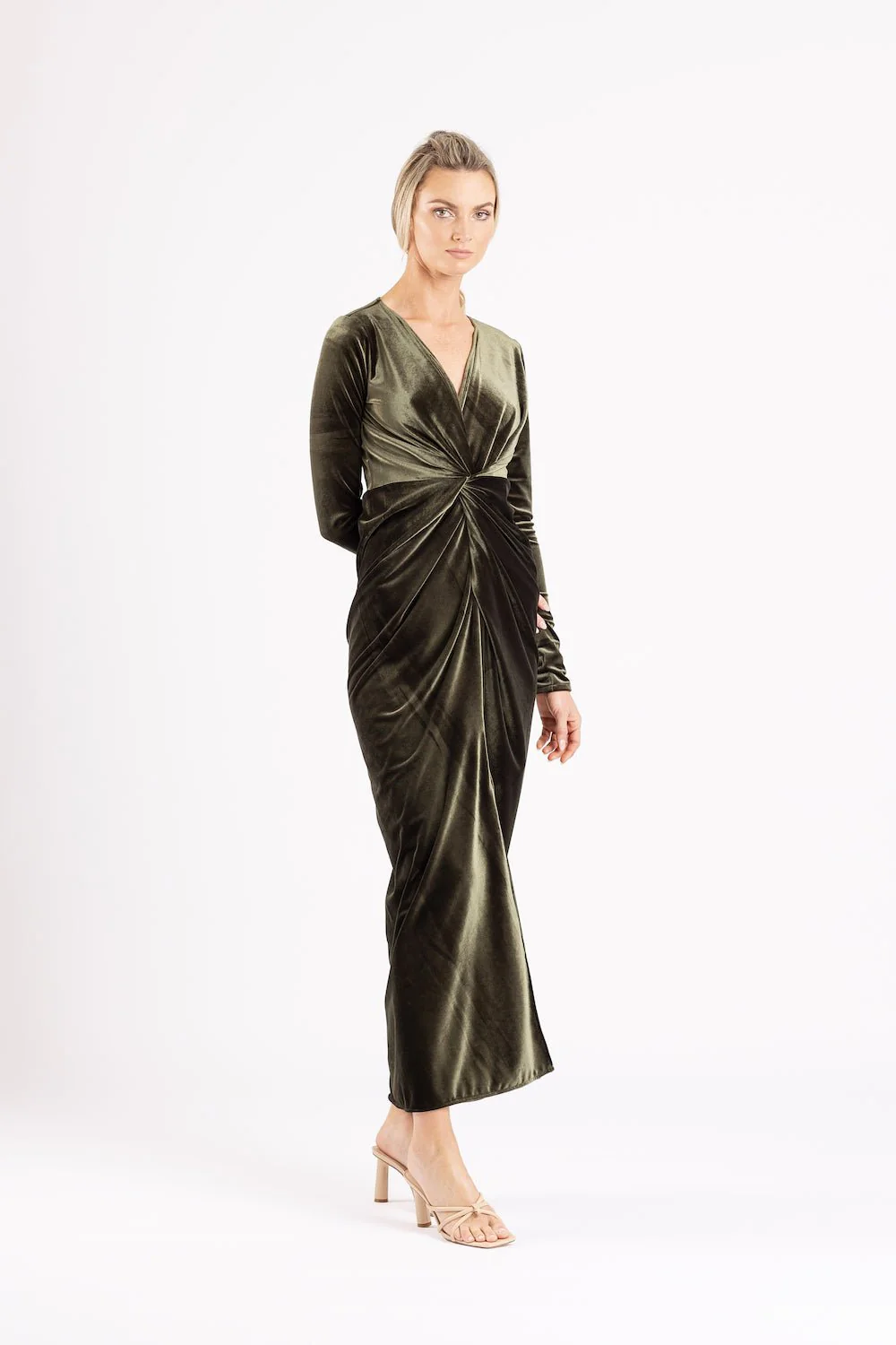 GAEA MAXI IN BRACKEN VELOUR - Image 4