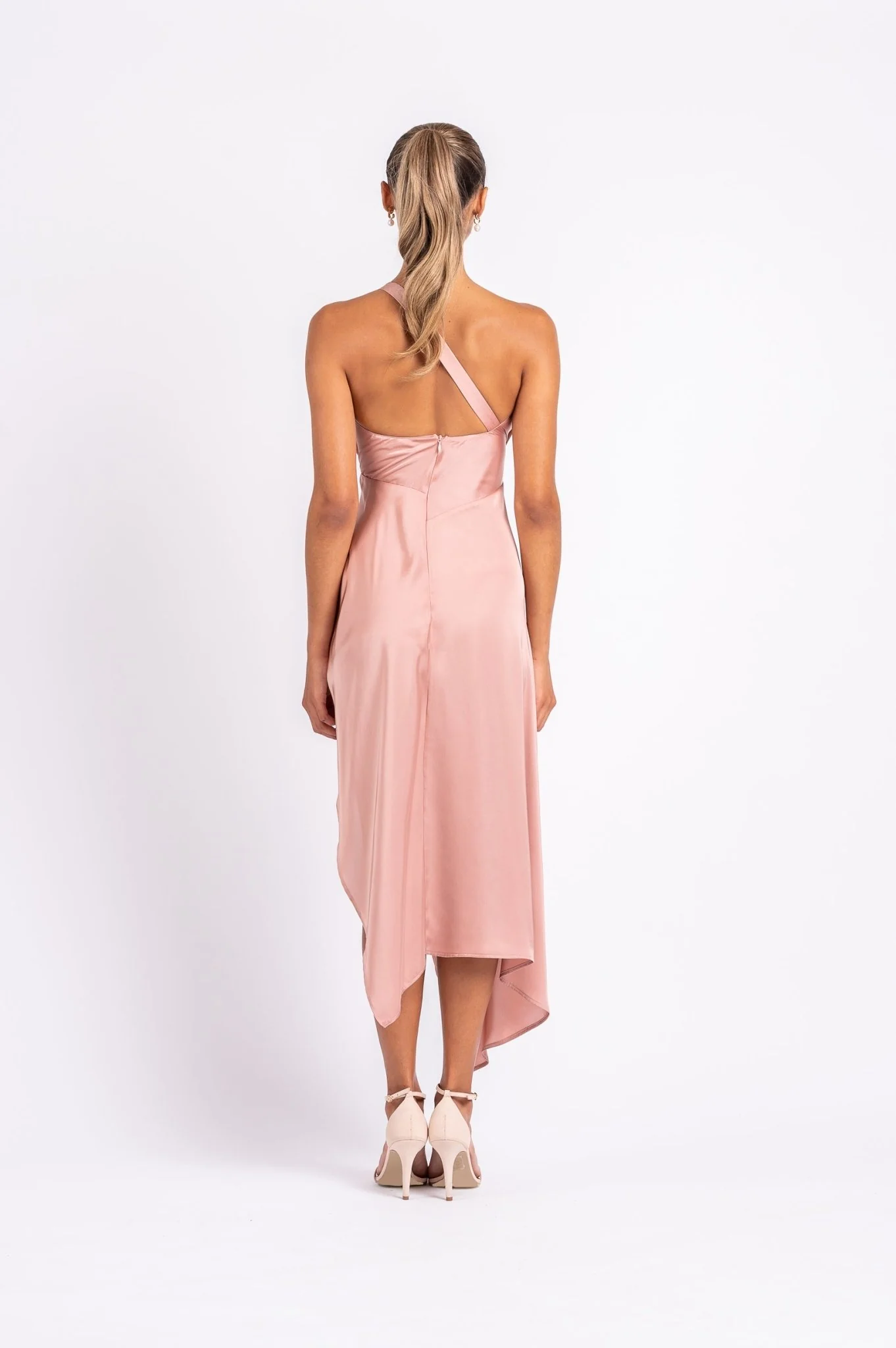 HARLEQUIN DRESS IN DUSTY ROSE - Image 3