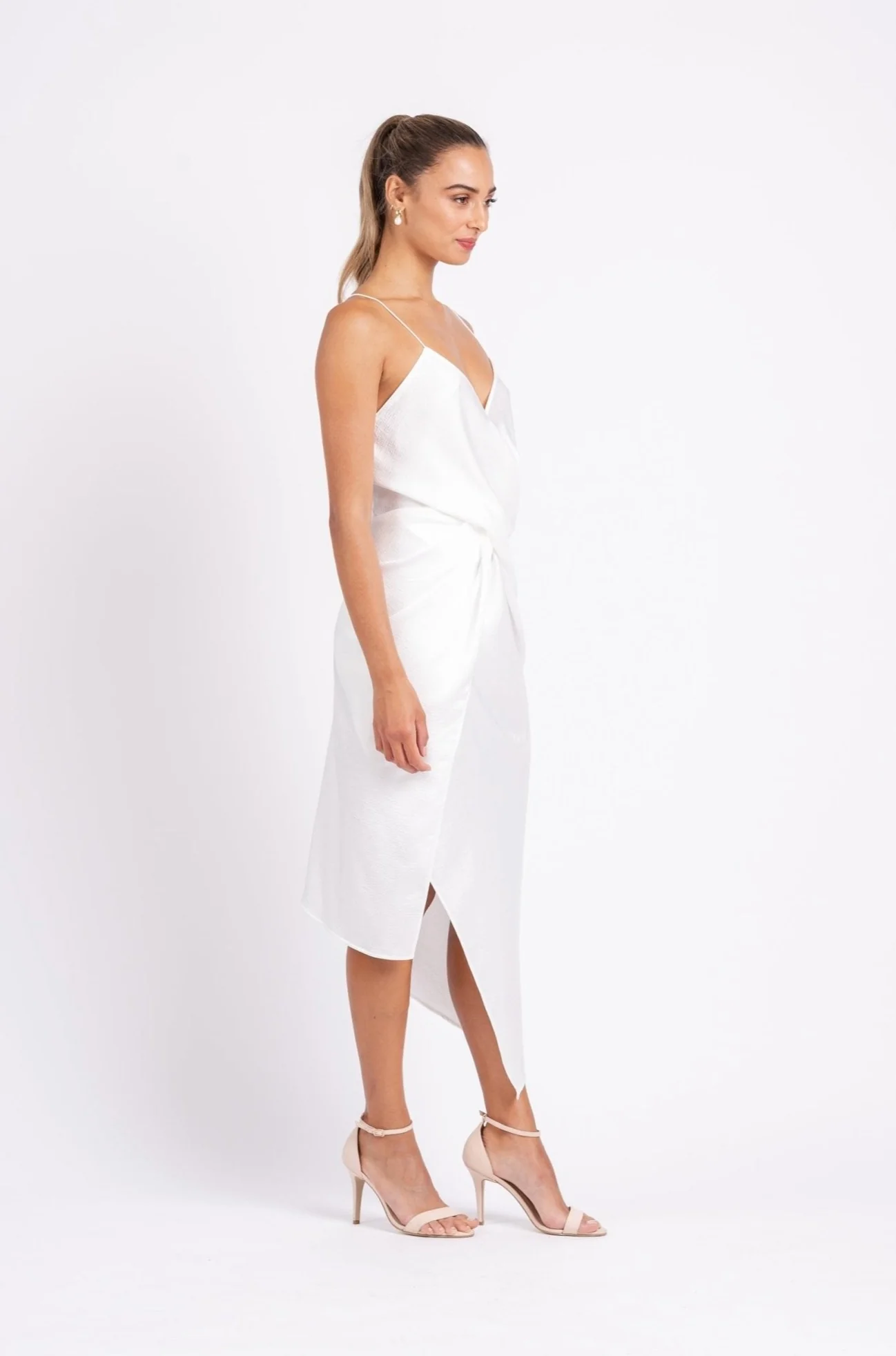 LE LUXE MIDI IN WHITE ON WHITE - Image 4