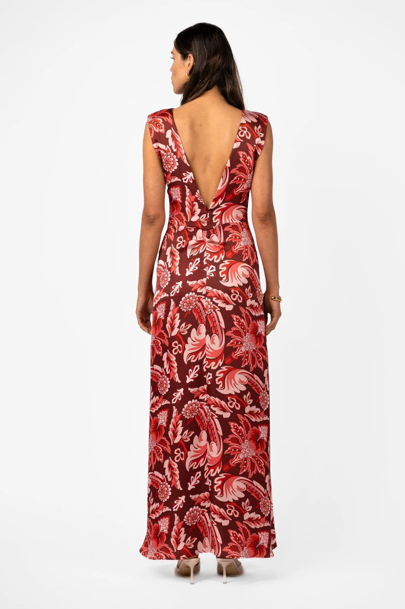LITHIC MAXI –  PORTA ROSA PRINTED SATIN - Image 6