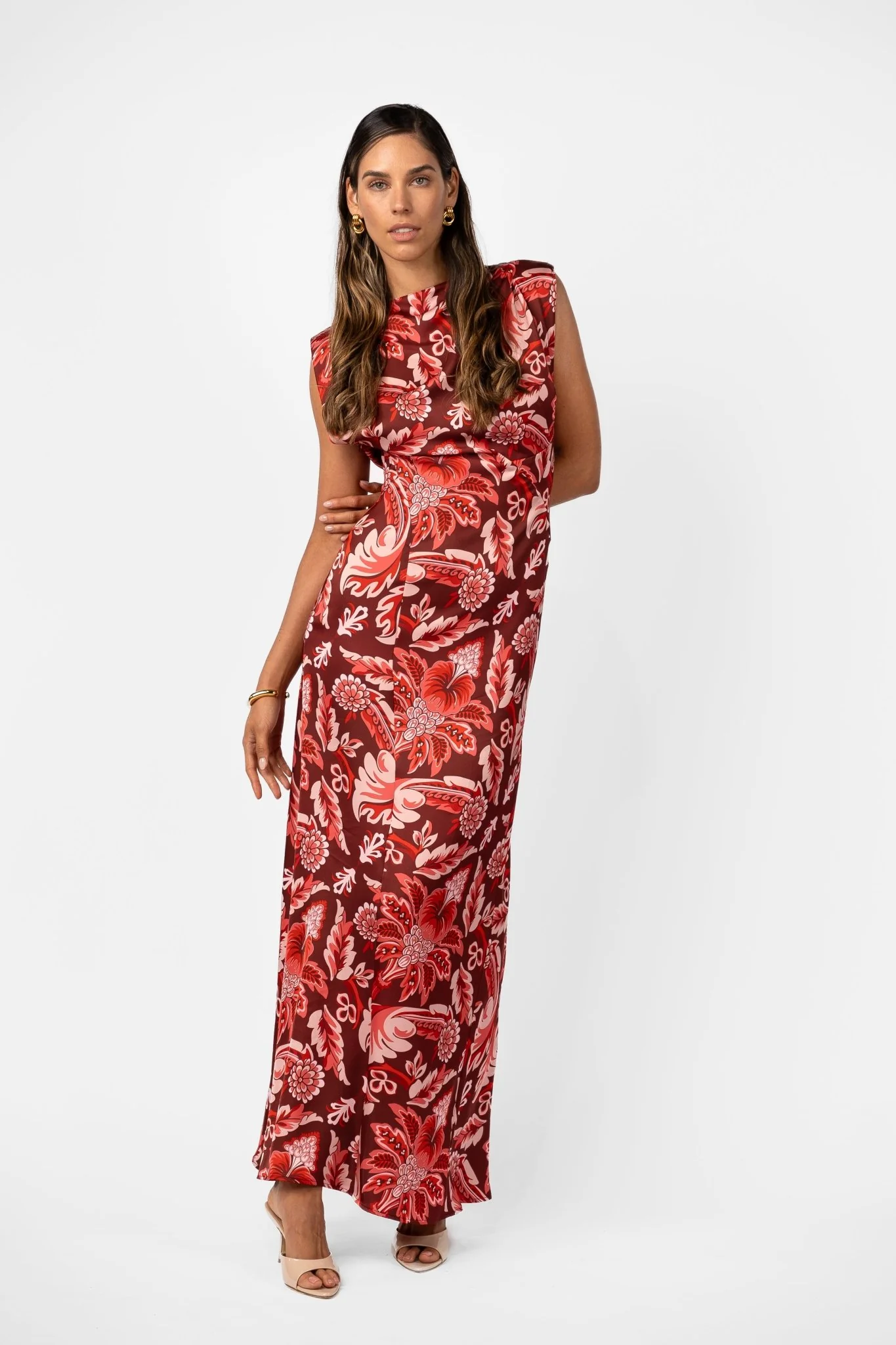 LITHIC MAXI –  PORTA ROSA PRINTED SATIN - Image 8