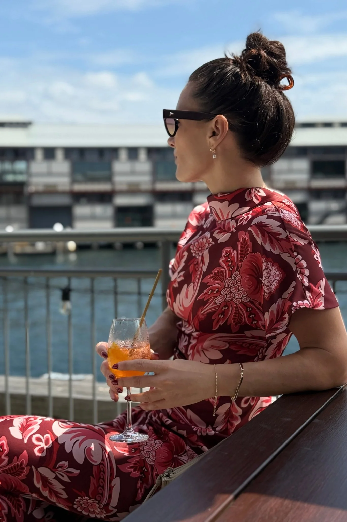 LUCENT MAXI –  PORTA ROSA PRINTED SATIN - Image 7