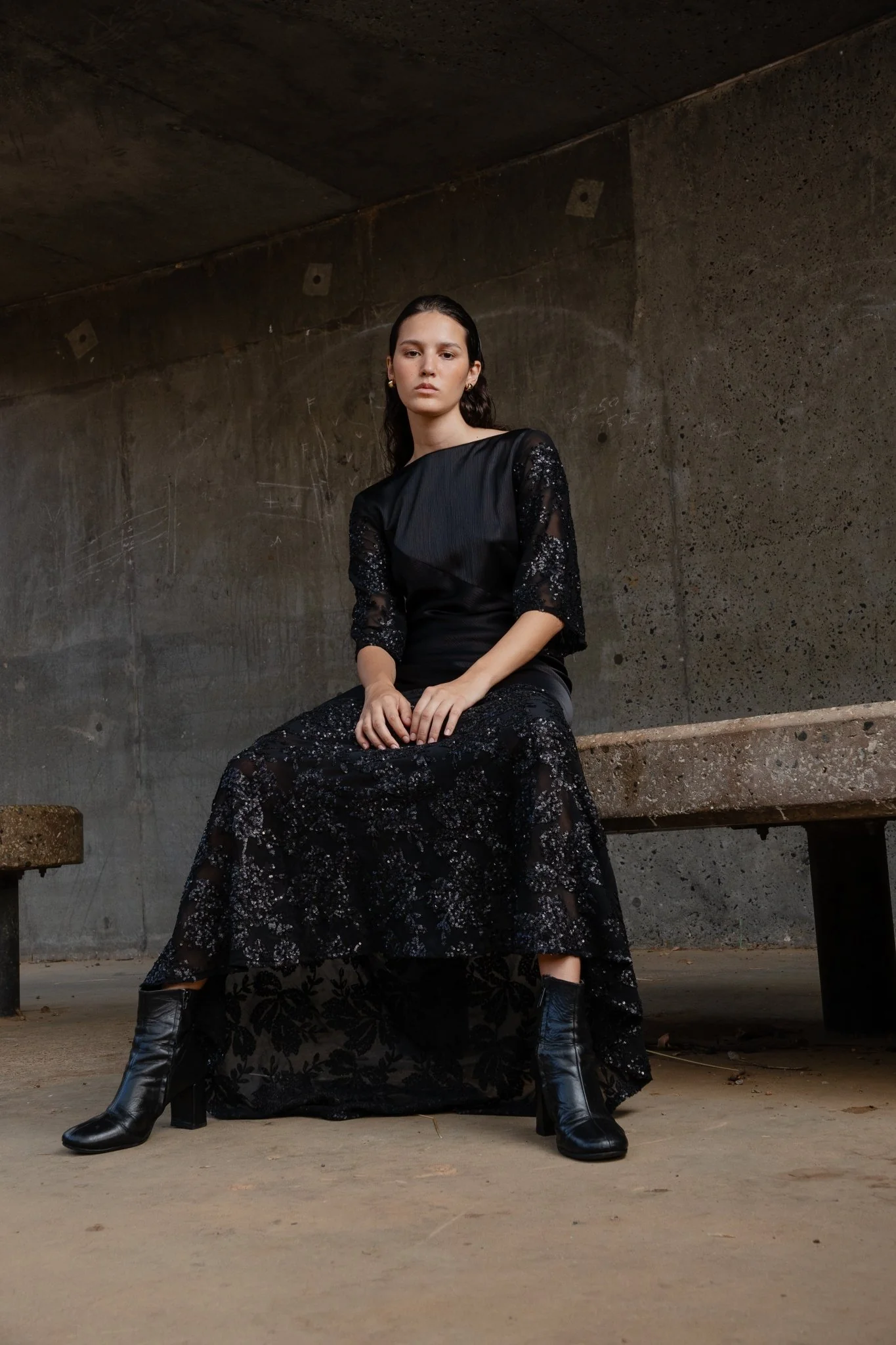 MONI GOWN - NOIR ÉCLAT - Image 4