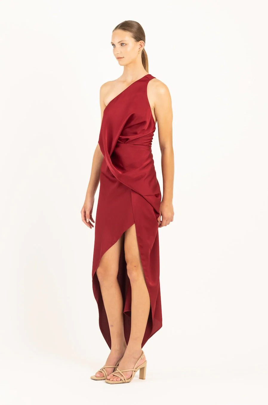 PHILLY DRESS IN BLACK CHERRY - Image 5