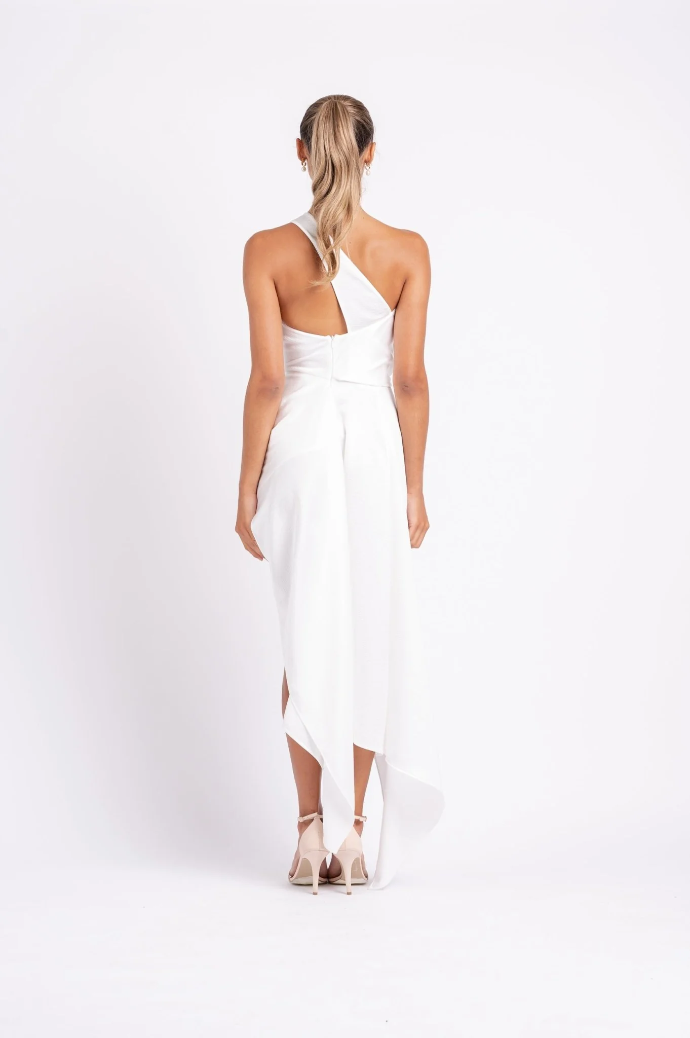 PHILLY DRESS IN WHITE ON WHITE - Image 3