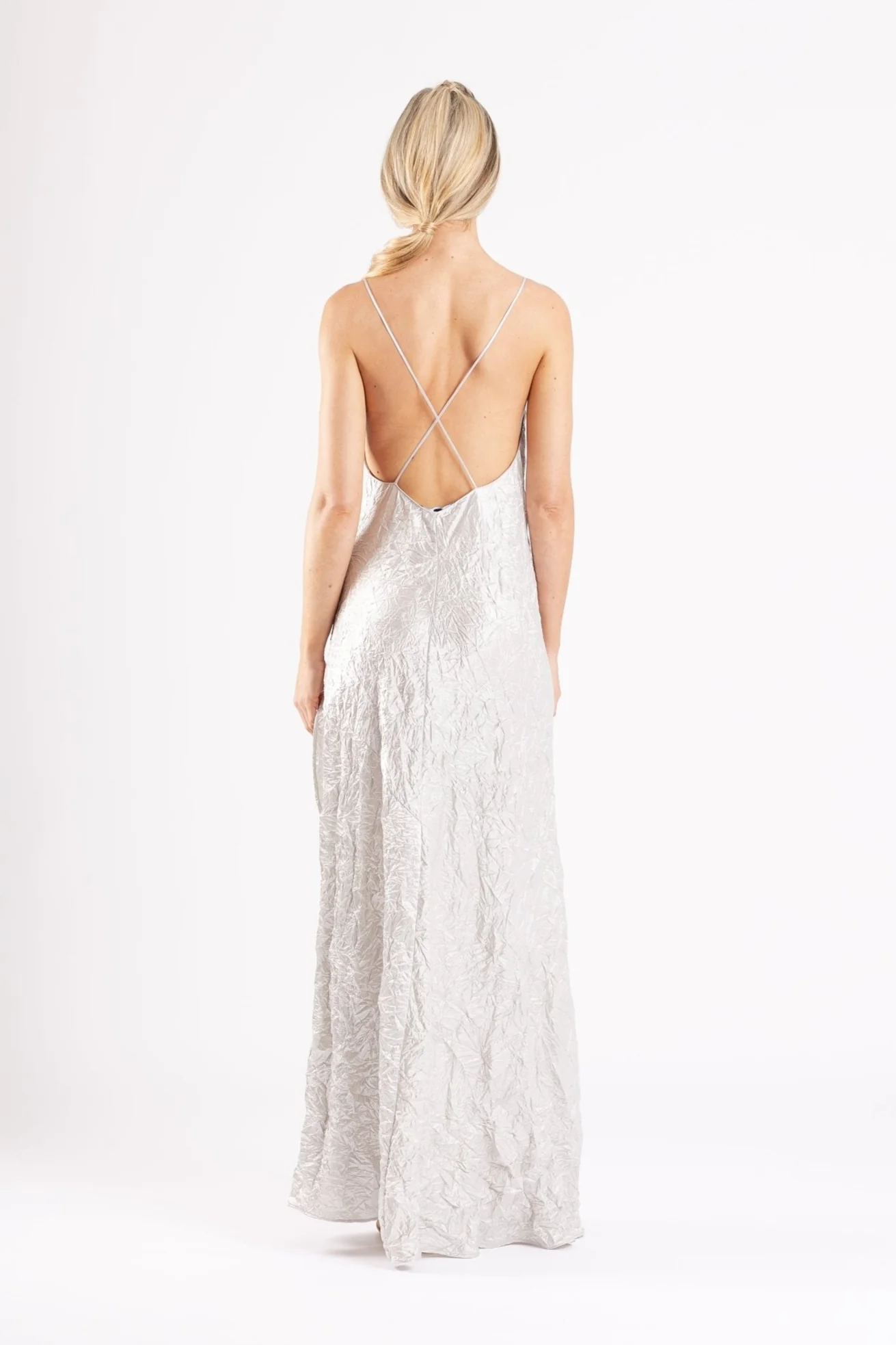 SIREN MAXI IN SILVER VARAKH - Image 4