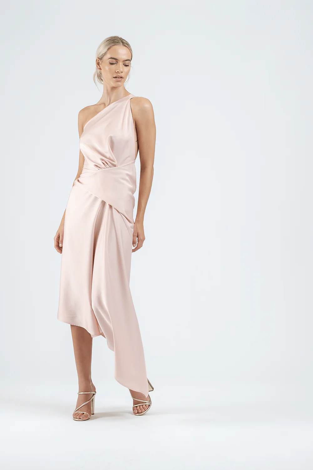 TEMPTATION DRESS IN SLEEK BLUSH - Image 4