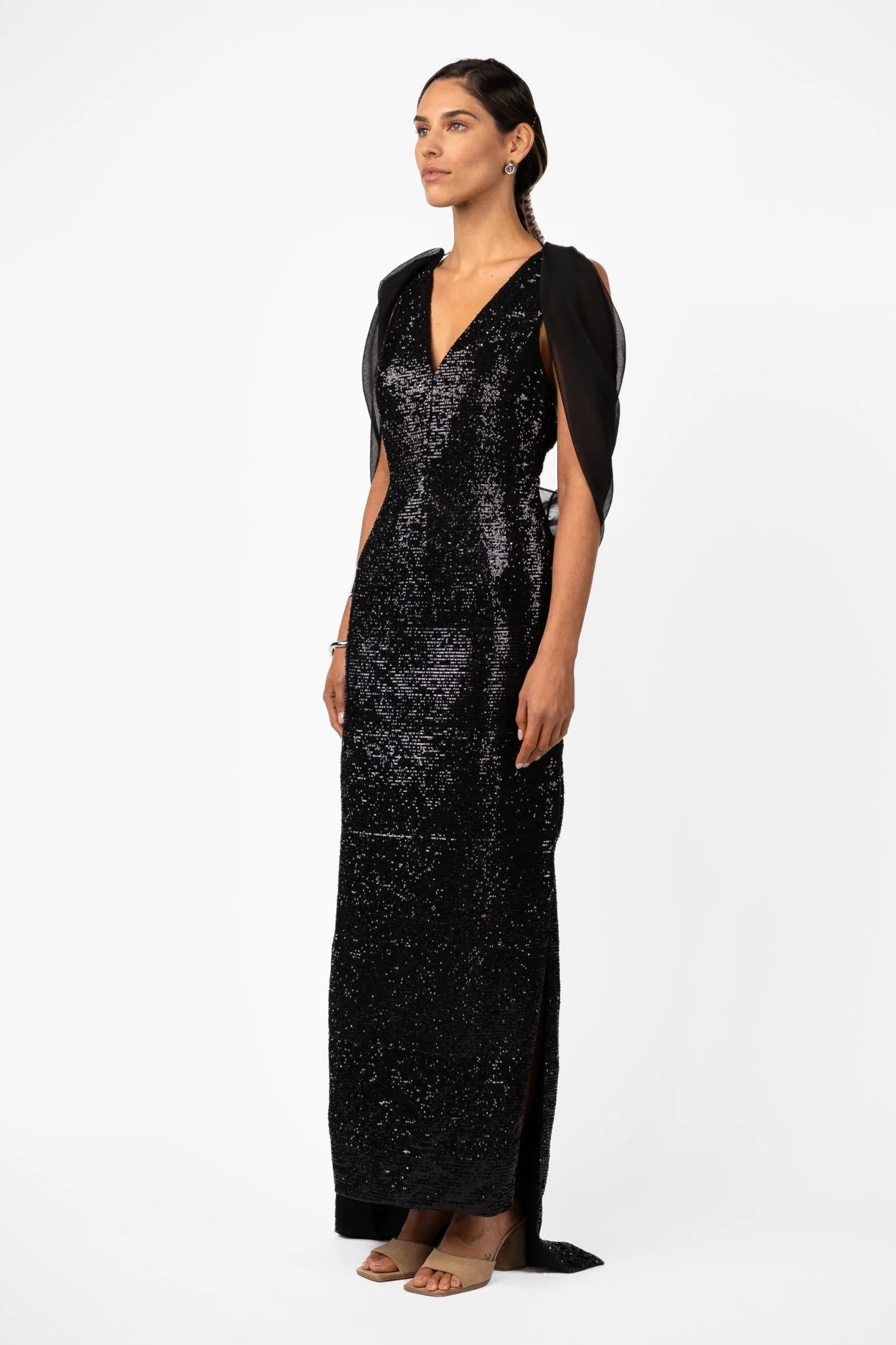 VELARE MAXI - SILHOUETTE BLACK SEQUIN - Image 3