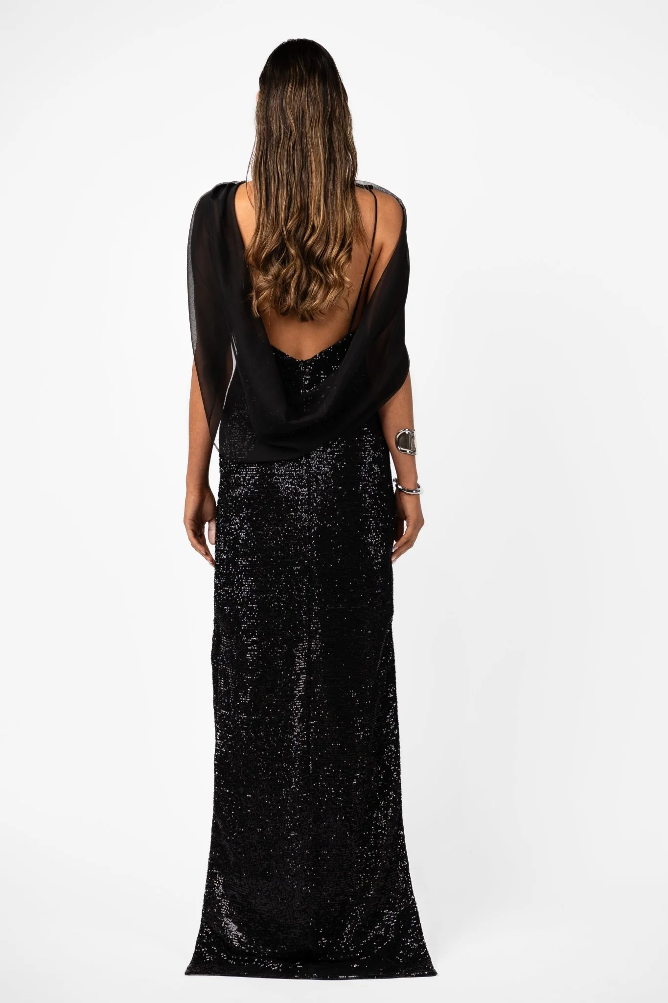 VELARE MAXI - SILHOUETTE BLACK SEQUIN - Image 4