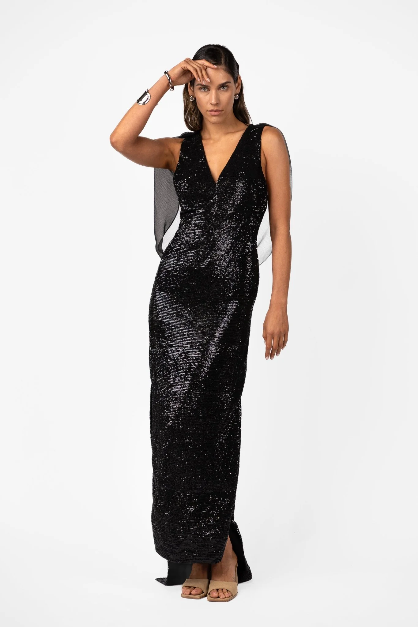 VELARE MAXI - SILHOUETTE BLACK SEQUIN - Image 6