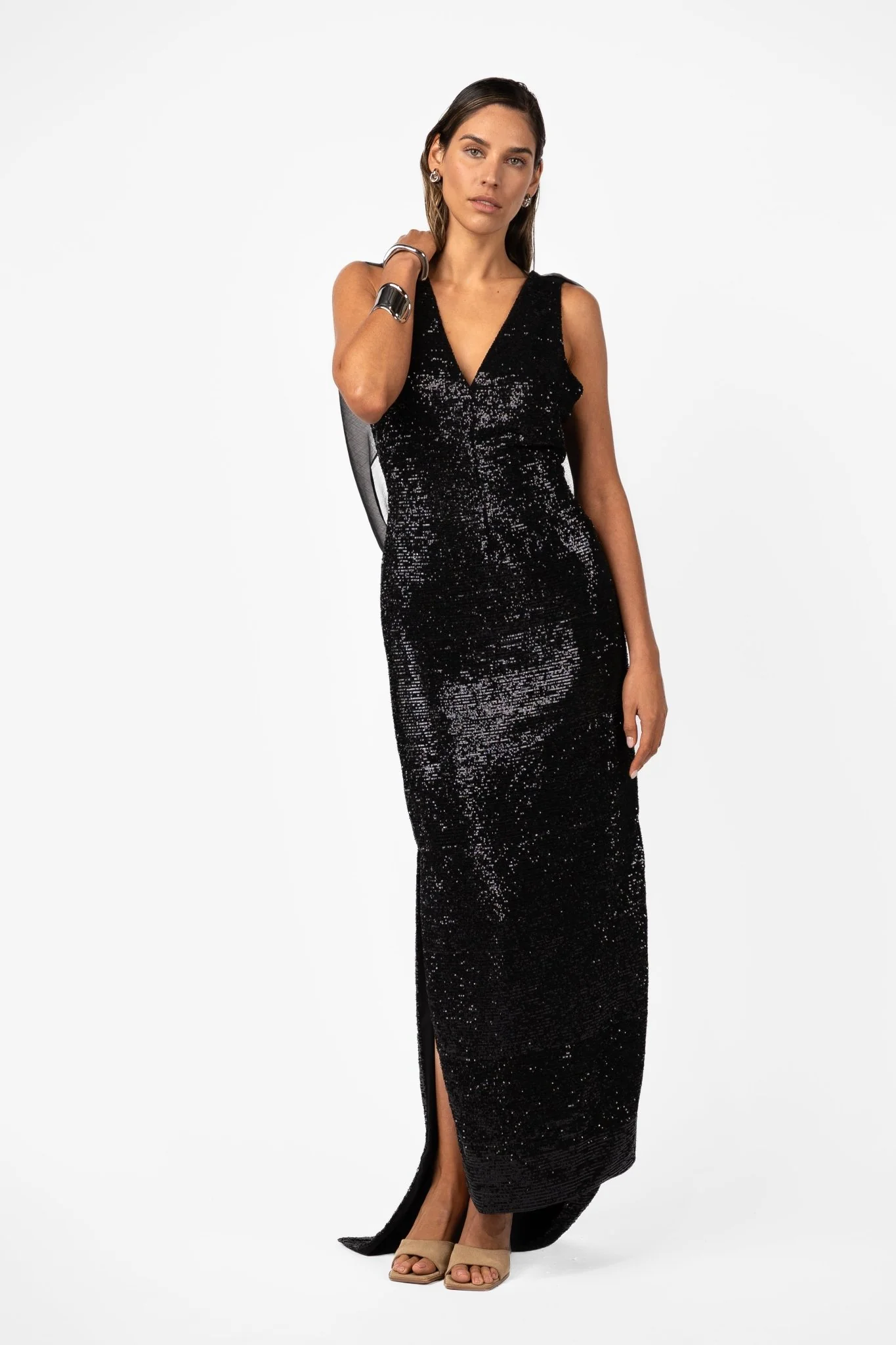 VELARE MAXI - SILHOUETTE BLACK SEQUIN - Image 7